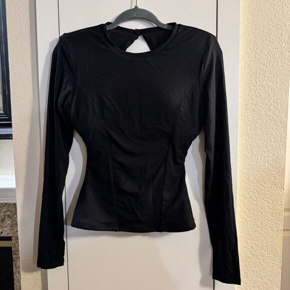 TA3 Shapey Long Sleeve Crew Neck Top Corset Black Size Medium - Picture 5 of 9